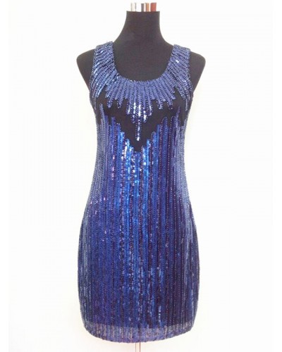 Women 1920s Fashion Dress Costume Great Gatsby Flapper Dress Red Sequined 20s Party Dress Sets