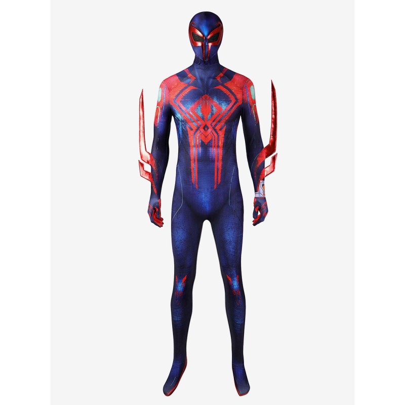 Spider Man Cosplay Across The Spider-Verse Spiderman 2099 Miguel O'Hara Cosplay Costumes Catsuits  Zentai
