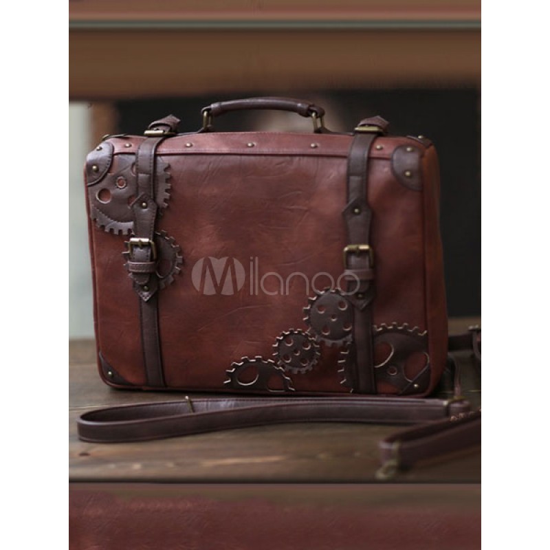 Brown Lolita Bag Synthetic Sweet Lolita Bag Shoulder Bag Punk