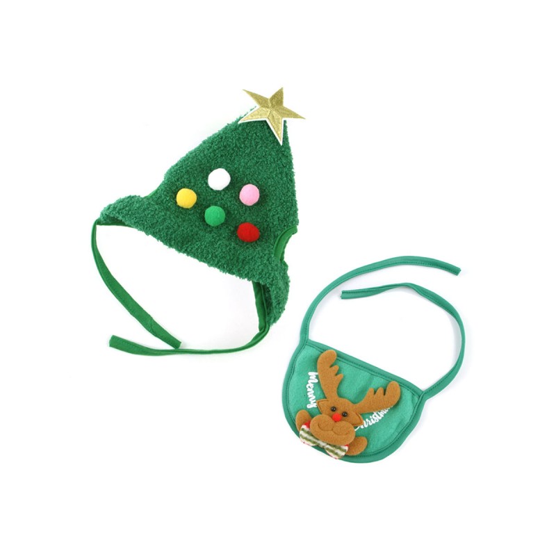 Animal Hat For Polyester Green Puppy Costume Christmas