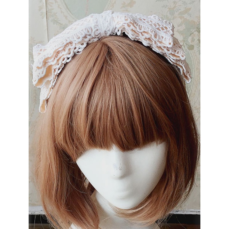 White Lolita Hairband Lace Chic Hair Accessories Lovely