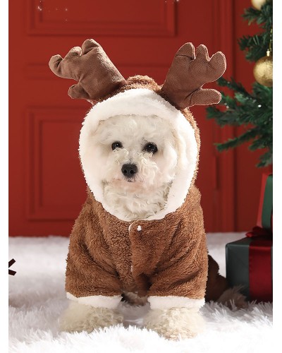 Animal Costume For Polyester Brown Reindeer Costume Christmas