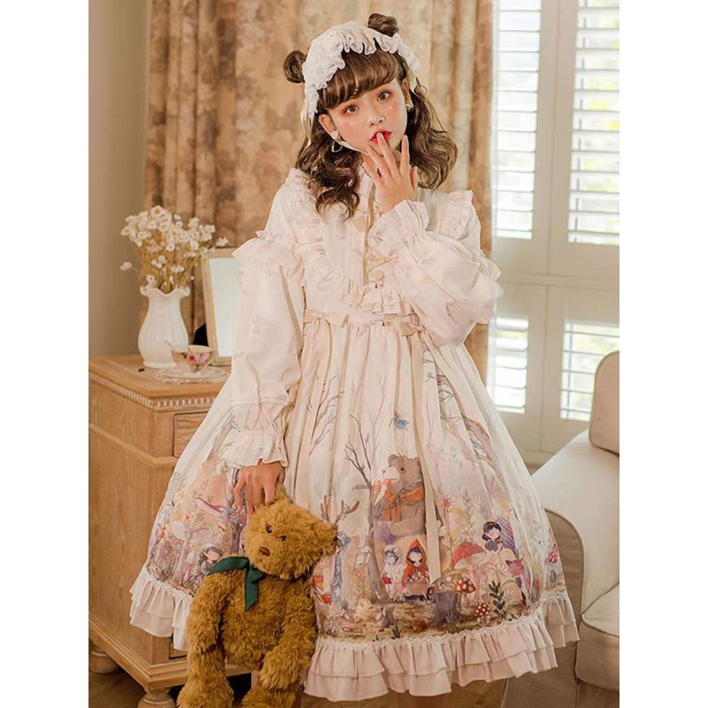 Sweet Lolita Dress Polyester Sleeveless Jumper Lolita Dress