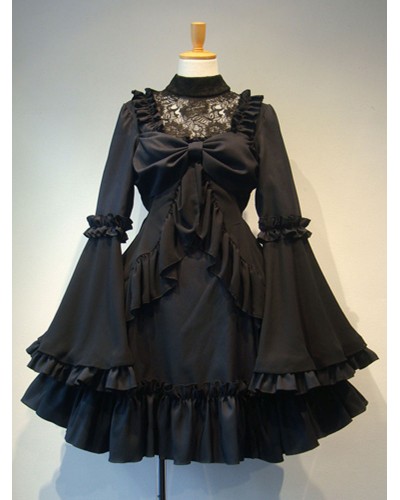 Gothic Lolita OP Dress White Ruffles Lolita One Piece Dresses Spring Summer Fall Winter Tea Party