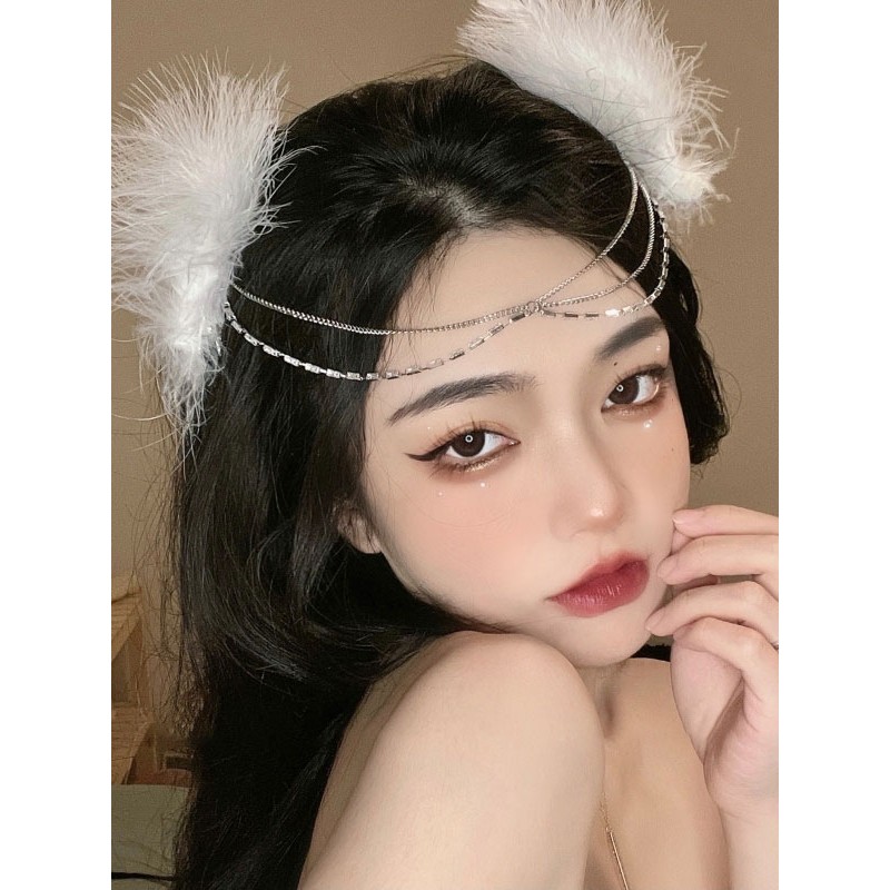 Style Lolita Accessories White Chains Headwear Metal Miscellaneous Sweet ROCOCO