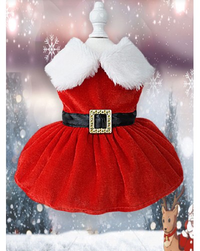 Pet Costume Christmas Black Clothes Funny Polyester Pet Supply