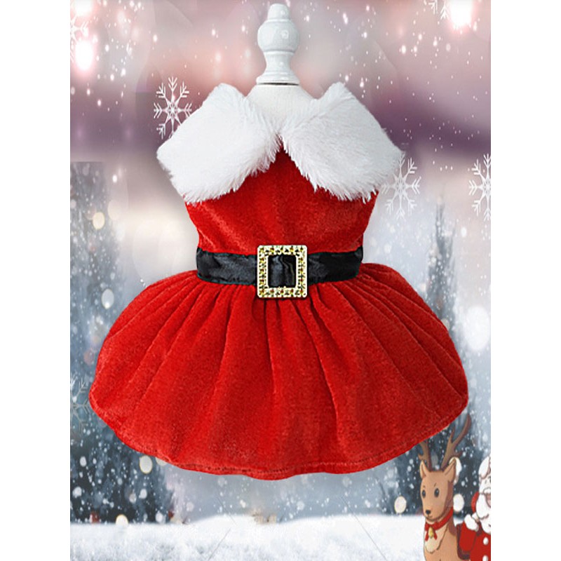 Pet Costume Christmas Black Clothes Funny Polyester Pet Supply