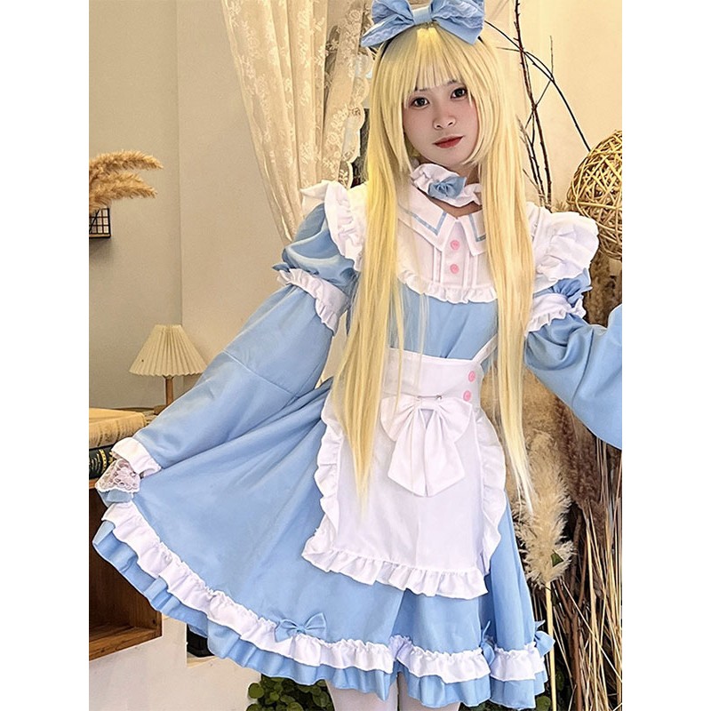 Sweet Lolita Dress Polyester Long Sleeves Dress