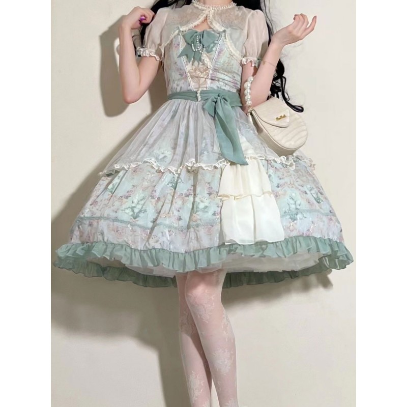 Sweet Lolita Dress Chiffon Sleeveless Dress