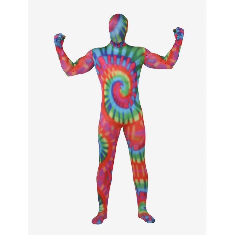 Unisex Morph Suit Colorful Zentai Suit Painted Full Body Lycra Spandex Bodysuit Full Body Suit