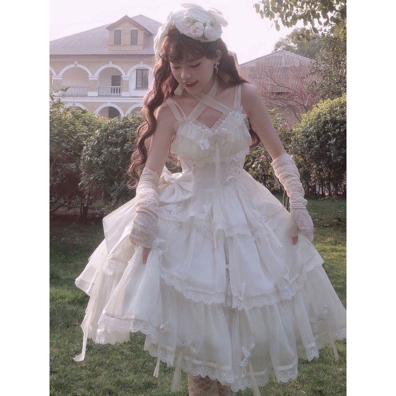 Sweet Dreams Light Yarn White Hanayome Dress Full Set