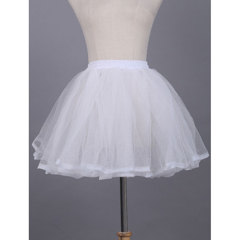 White Lolita Petticoat Lace Polyester Petticoat