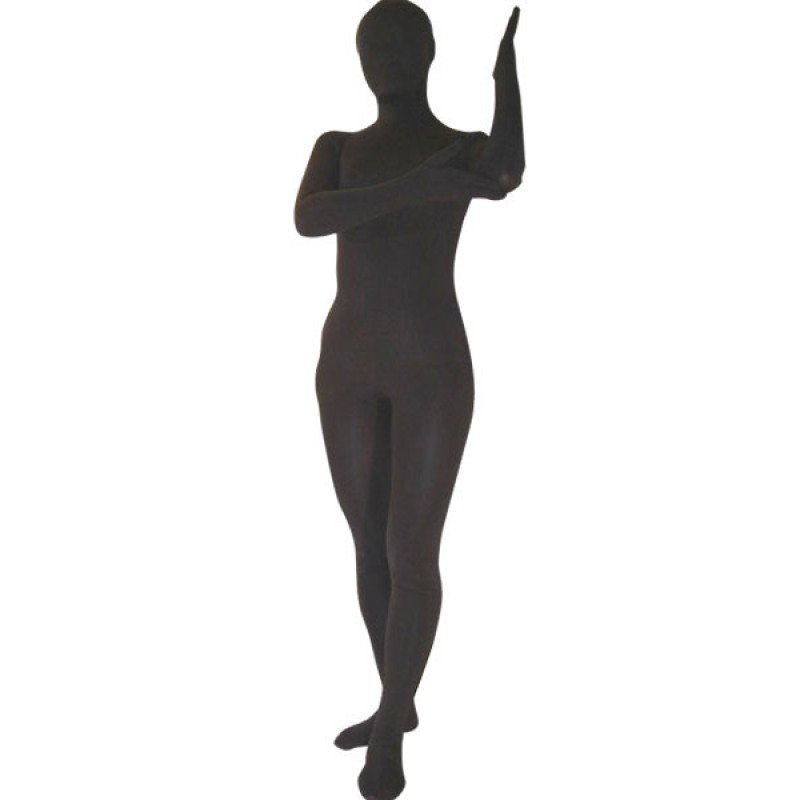Unisex Morph Suit Black Lycra Spandex Fabric Zentai Suit Full Body Suit